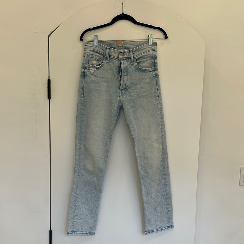 MOTHER - The Tomcat Ankle - Women's Straight Leg Jeans - Light Blue